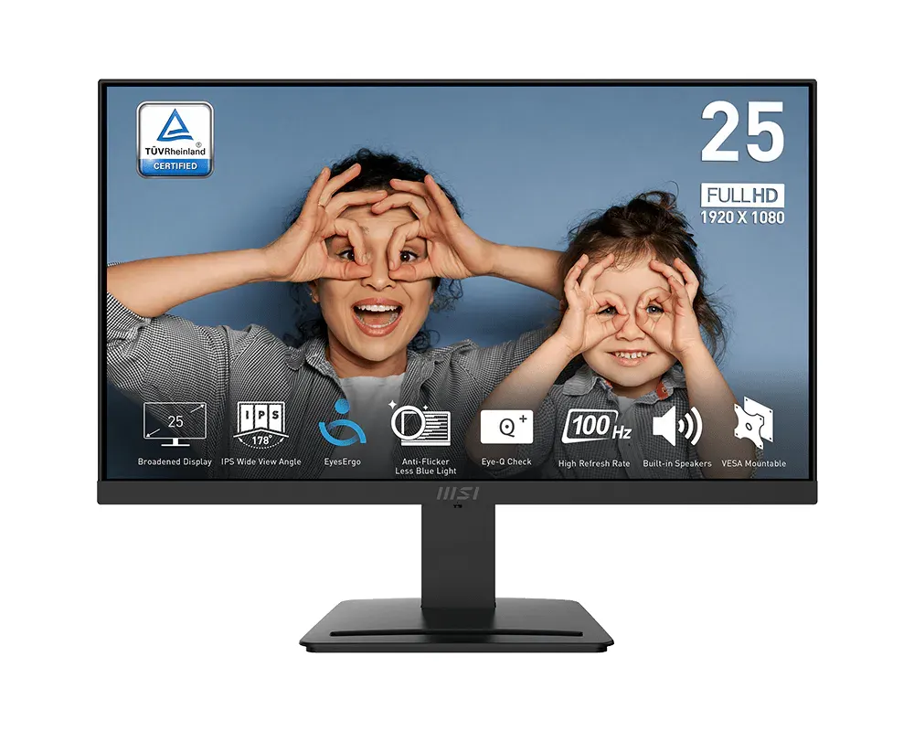 MSI PRO MP253 24.5" IPS 100Hz Monitor with Speakers