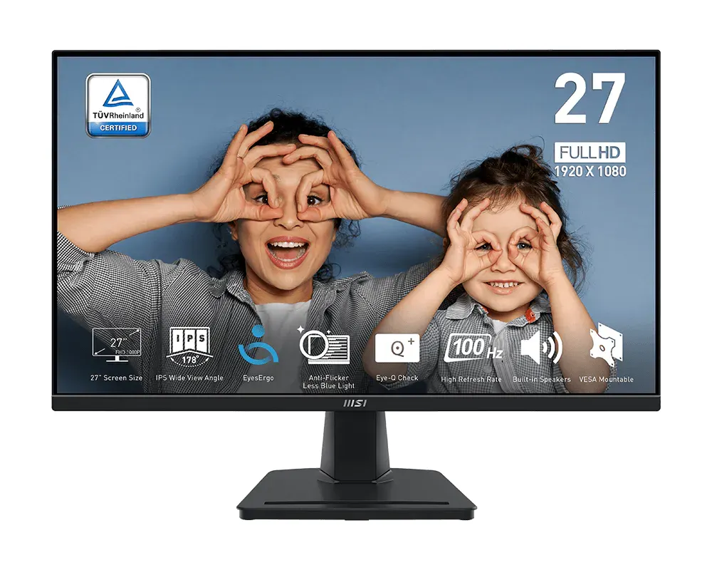 MSI PRO MP275 27" IPS 100Hz Monitor with Speakers