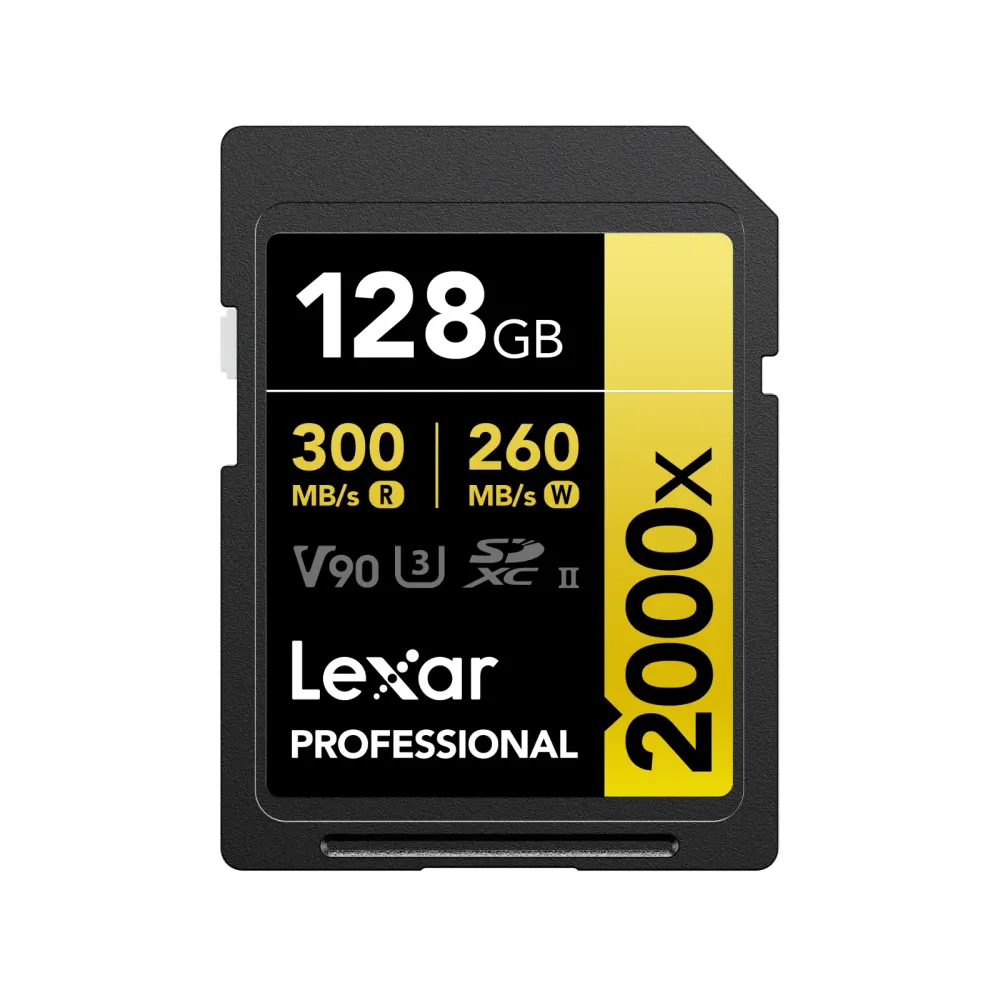Lexar Professional 2000x SDXC UHS-II Card GOLD Series 128GB