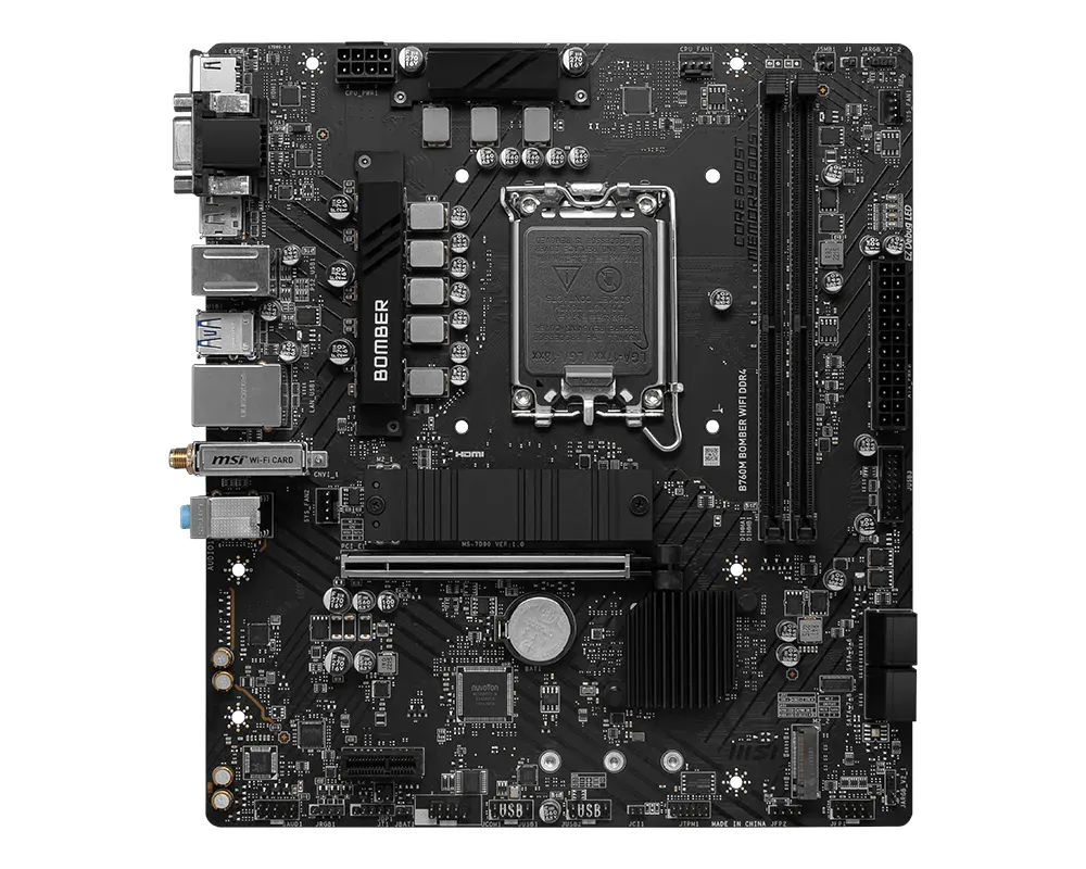 MSI B760M BOMBER WIFI DDR4 Motherboard