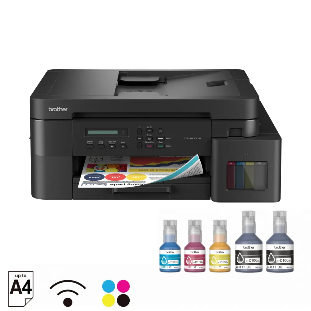 Brother DCP-T830DW All-in-One Ink Tank Printer (WiFi, Auto Duplex, ADF, Ethernet)