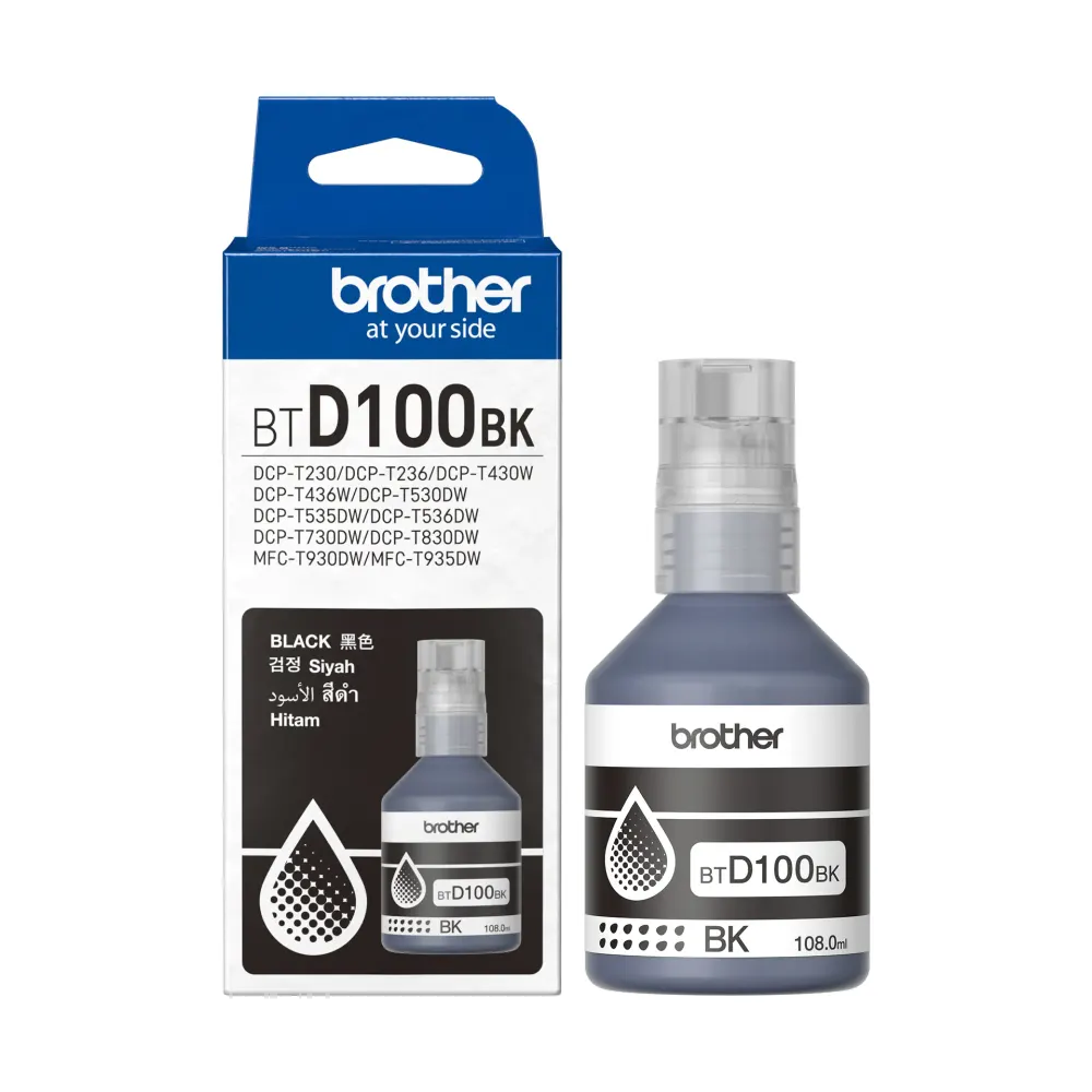 Brother BTD100BK Genuine Black Ink Bottle