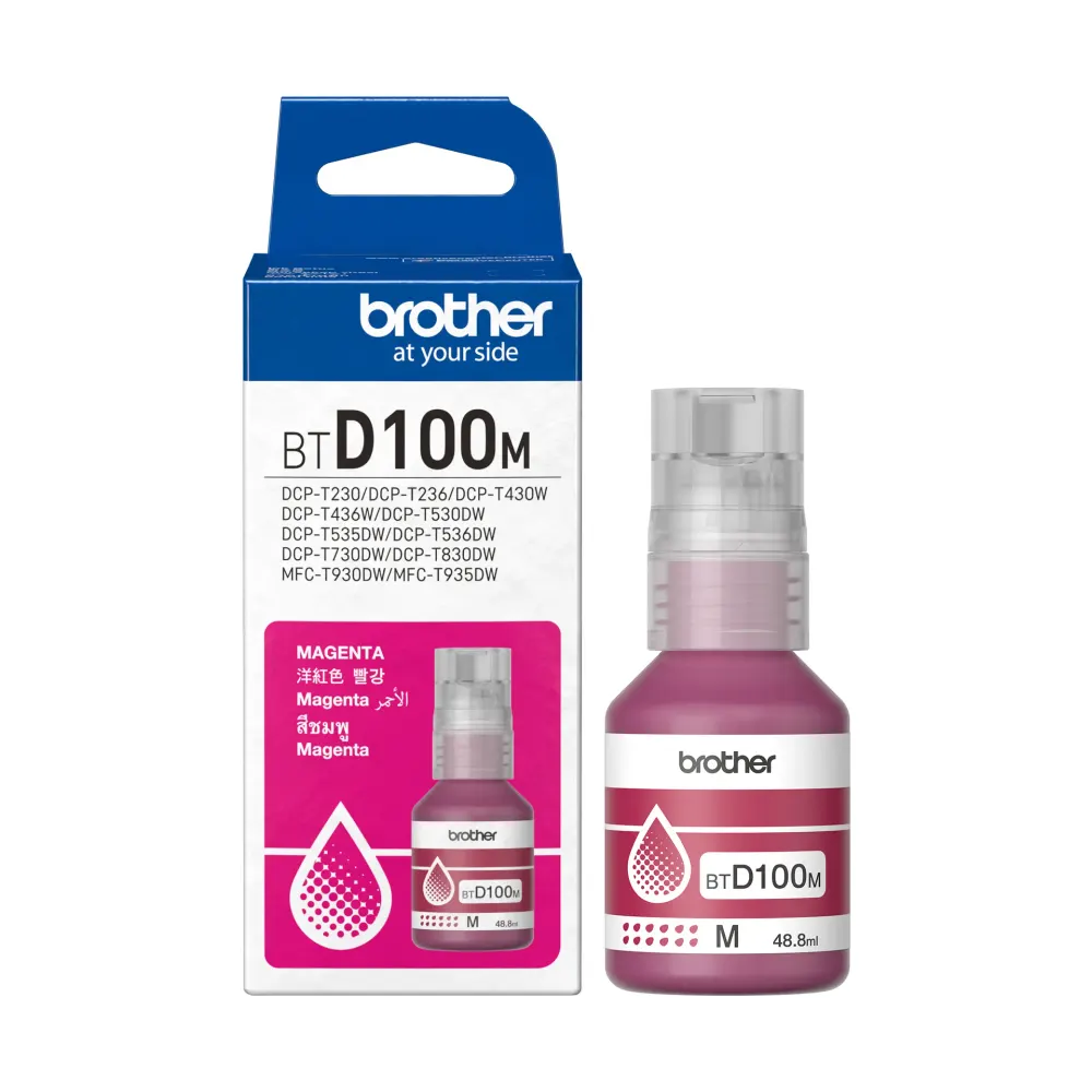 Brother BTD100M Genuine Magenta Ink Bottle